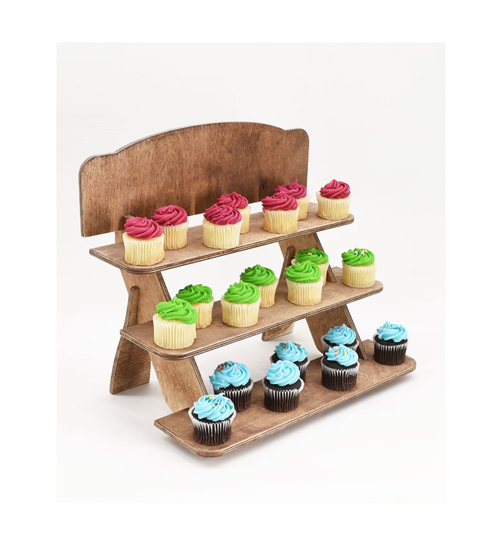 3 Tier Wooden Display Stand Table top Wooden Rack Booth Etsy