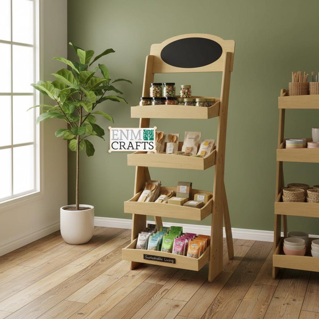 Slanted Material Display Rack 4 Tiered Slanted Floor Display Rack, Slanted & Horizontal Display Rack ...