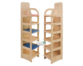 T-Shirt Retail Display Rack, 6 Tier Floor Display Rack, Collapsible Shelving Unit, Free Shipping