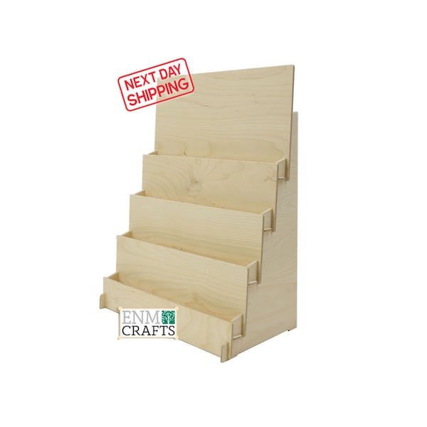 Greeting Card Display, CounterTop 4 Tier Rack for Craft Trade Shows- Next Day Shipping