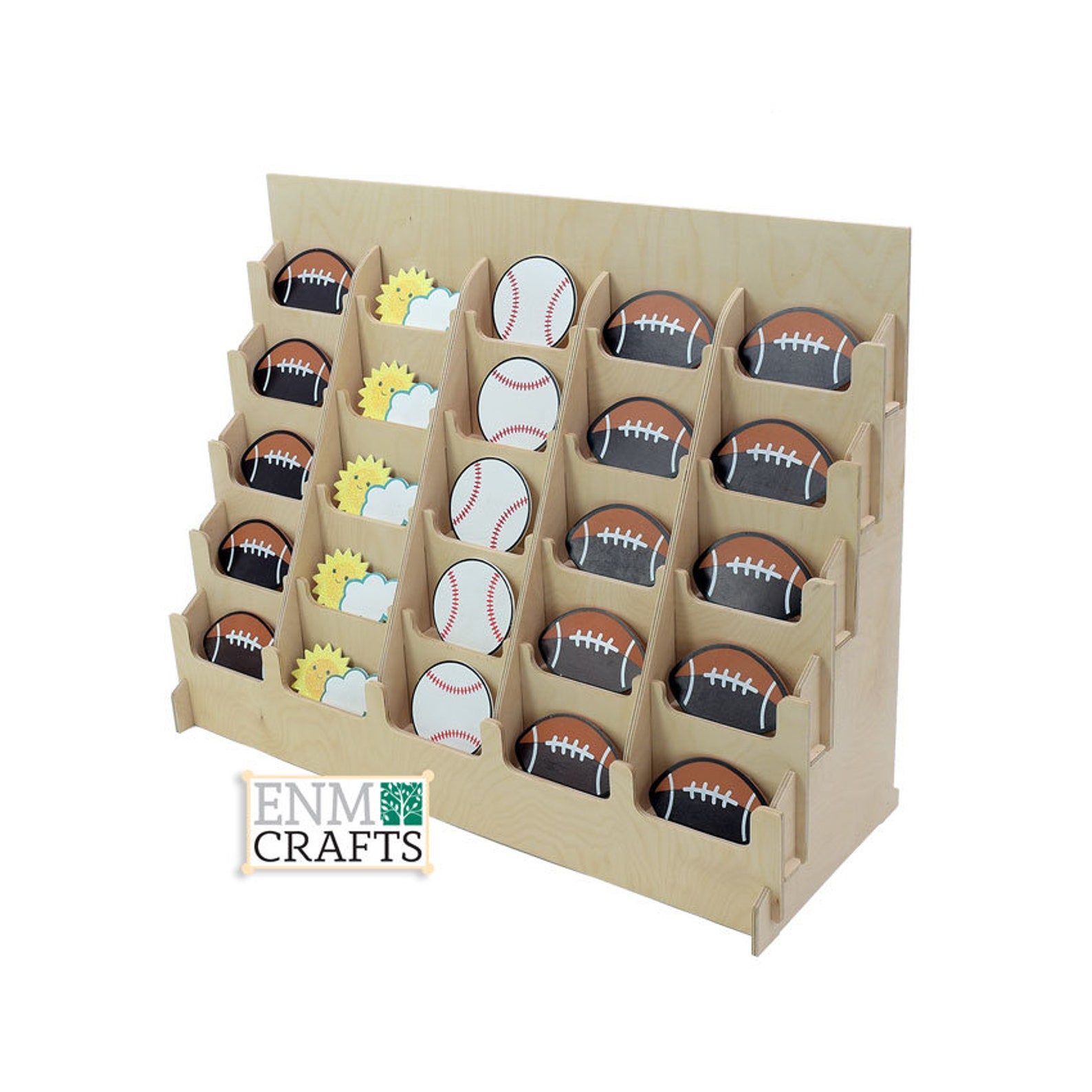 25 Pocket 5 Width 5 Tier Sticker Display Rack With U - Etsy