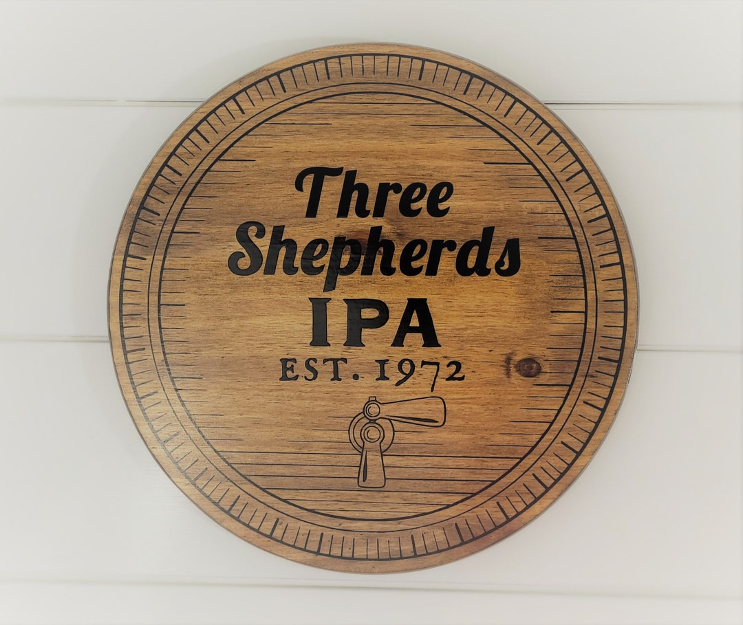 Personalized Beer Barrel Wall Plaque Etsy