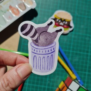 Sticker Bum raton laveur | Scrapbooking, Sticker Bullet Journal, Sticker agenda, Sticker illustré mignon