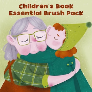 Children&#39;s Book Essential Brush Pack | Procreate Brushes Kid Lit Illustration