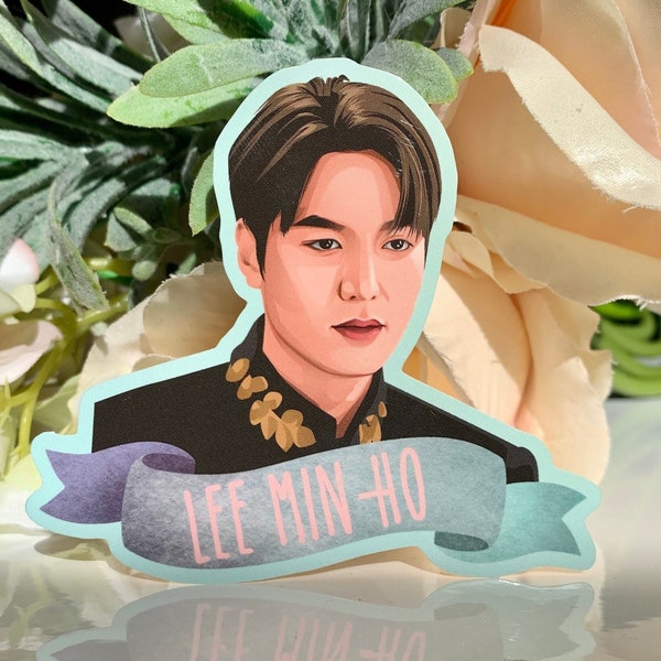 Lee Min-Ho, Korean actor waterproof sticker, The King Eternal Monarch Korean Heirs, Boys Over Flowers , City Hunter, Legend Blue Sea