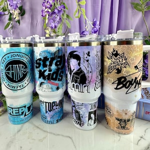 Stray Kids | BTS | Ateez | Shinee 40oz Tumbler Double Wall 8 Hours Of Hot and Cold