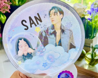 Ateez Concert Fan: Kpop Cloth Slogan, Foldable