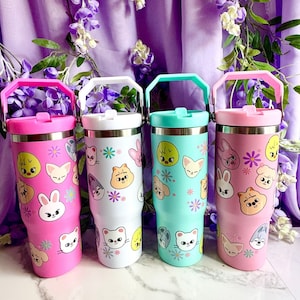 Skzoos uv stickers 30 oz tumbler | Stray Kids Tumblers | Double Wall |
