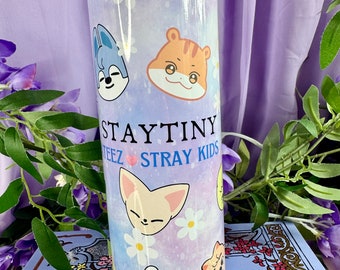 Staytiny Stainless Steel Tumbler: Ateez & Stray Kids Merch