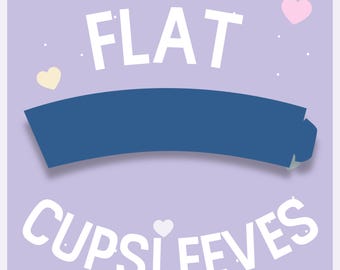 Flat shaped Cupsleeves for Events: Glossy Cardstock, Wholesale