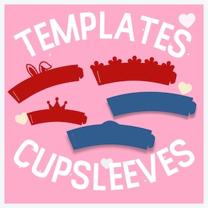 Modèle Arch Cupsleeve : PSD, PNG, PDF, Canva (téléchargement numérique)