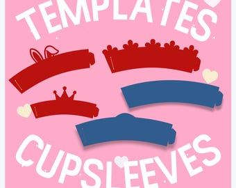 Arch Cupsleeve Template: PSD, PNG, PDF, Canva (Digital Download)