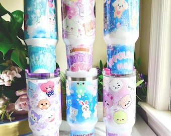 Kpop Idol 40oz Tumbler: Stray Kids, Ateez, Shinee, Seventeen