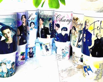 Stray Kids 40oz Tumbler: Bangchan, Felix, Han - Double Wall Stainless Steel