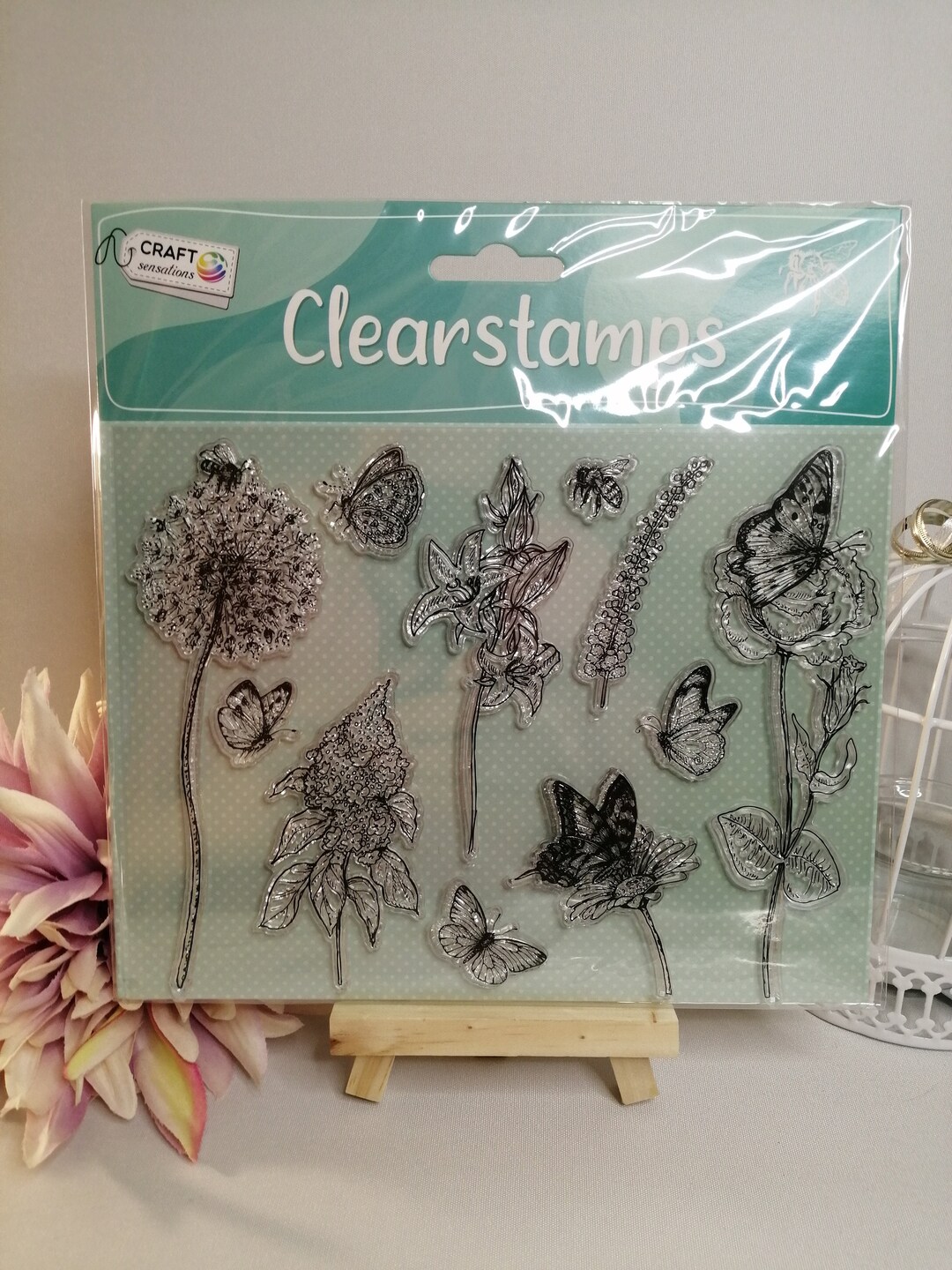 Clear Stamps Bullet Journal Stamps Flowers and Bees Etsy