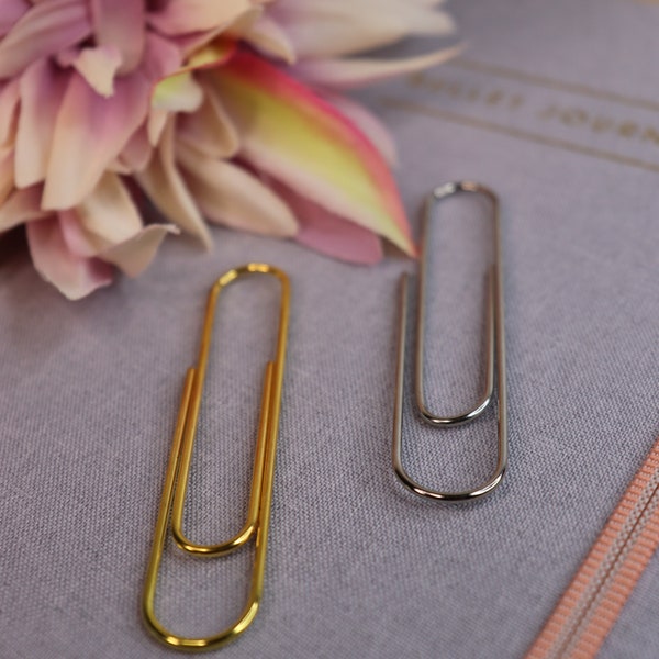 Maxi Büroklammern/Paper Clips - Silber oder Gold