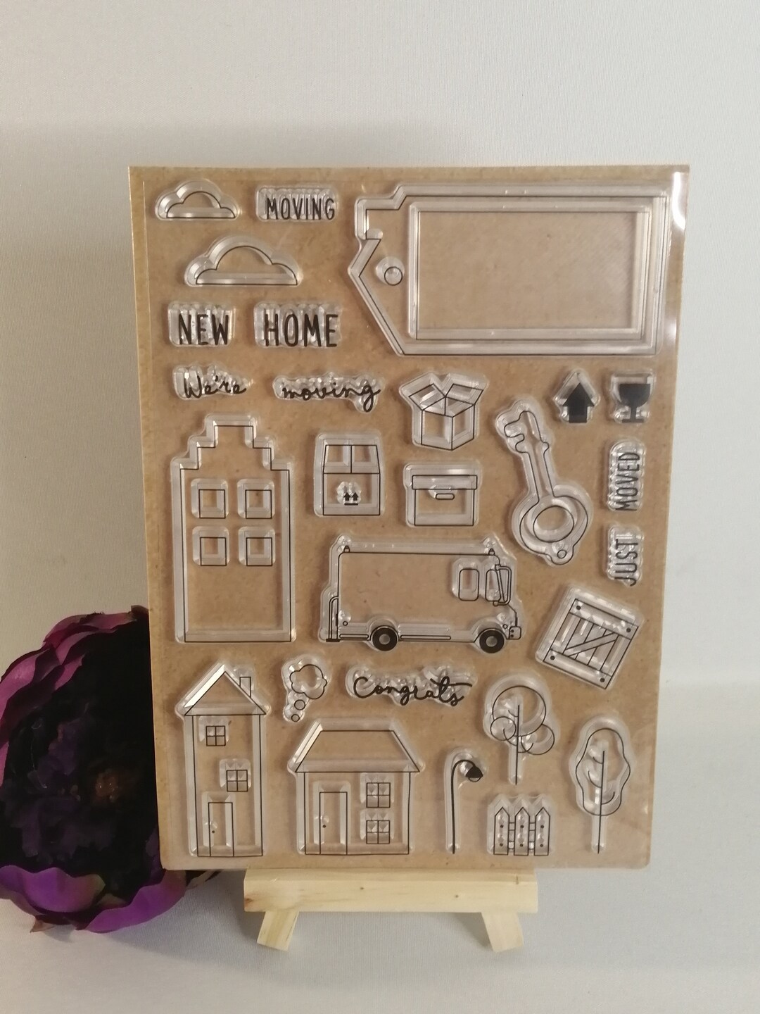 Clear Stamps, Bullet Journal Stempel, neues Zuhause, Umzug , Stempel
