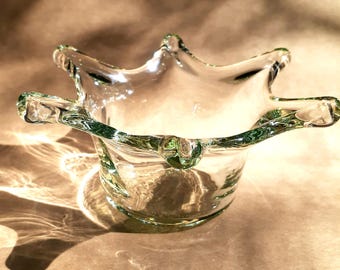 Water Drop Splash Candle Holder: Heavy Glass, Unique Design