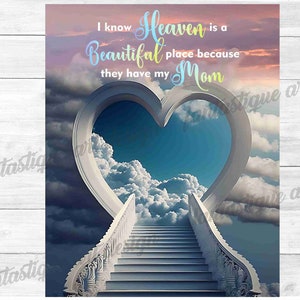 Mama im Himmel PNG, Muttertags-Gedenkshirt-Design, Engel-Mama, Muttertagsgeschenk, digitale Datei, Sofortiger Download, 04 Dateien enthalten
