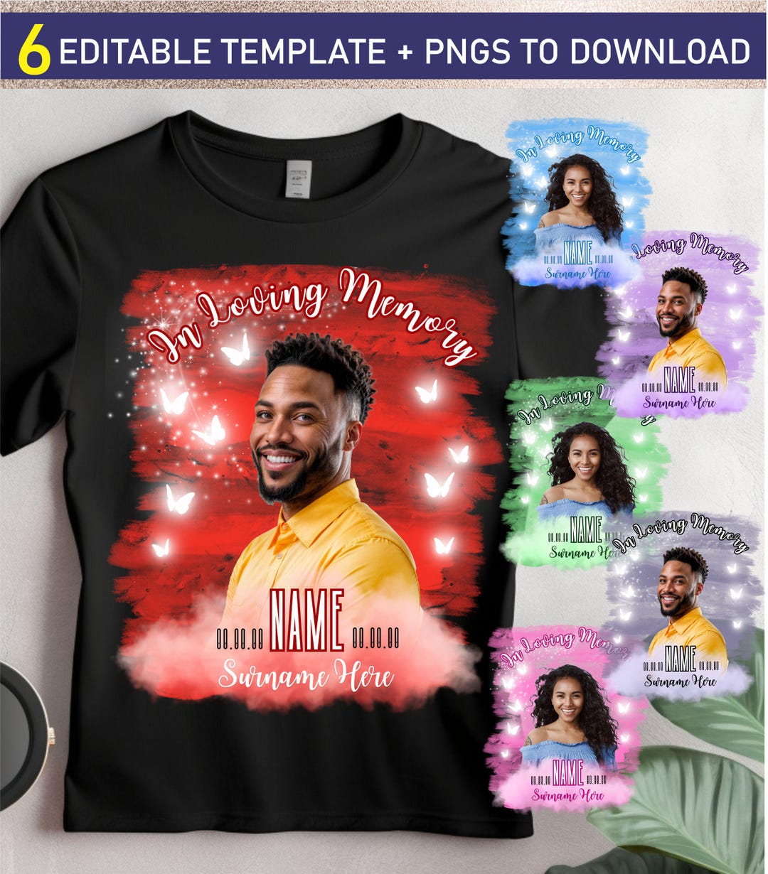 In Loving Memory PNG and Memorial Editable Template, 6 Heaven ...