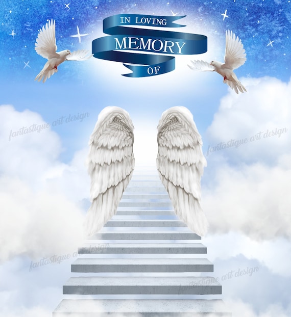 In Loving Memory PNG Memorial Background stairway to Heaven 