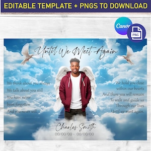 Memorial Poem PNG, Shirt Design Editable Template + PNGs to Download,  In loving Memory Design, Until We Meet Again Template, Digital Files