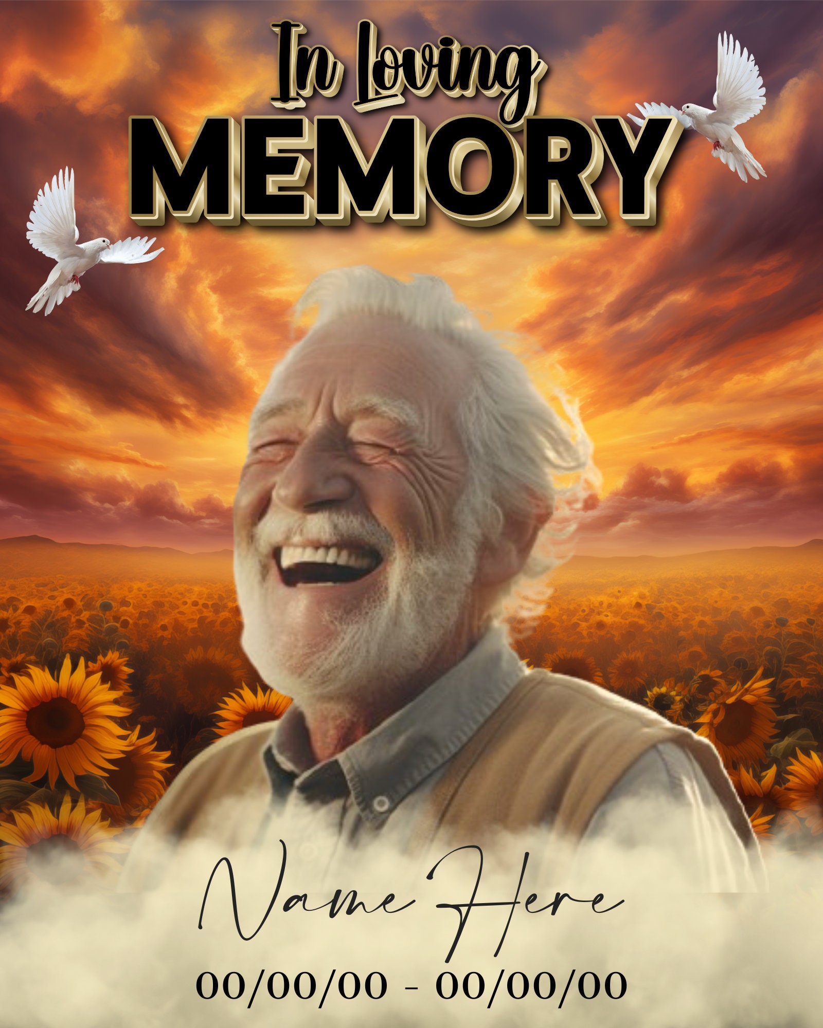 In Loving Memory Pngs to Download and Also EDITABLE Online, Memorial ...