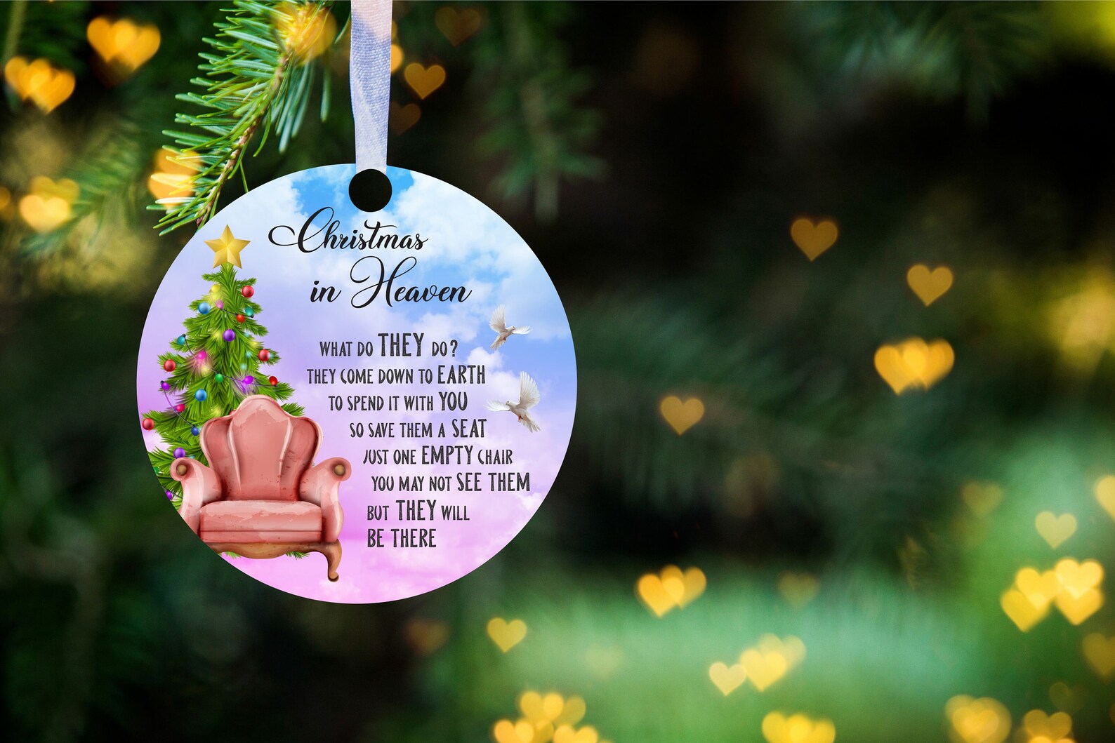 Memorial Christmas Ornaments PNG 3 Models Included Christmas - Etsy