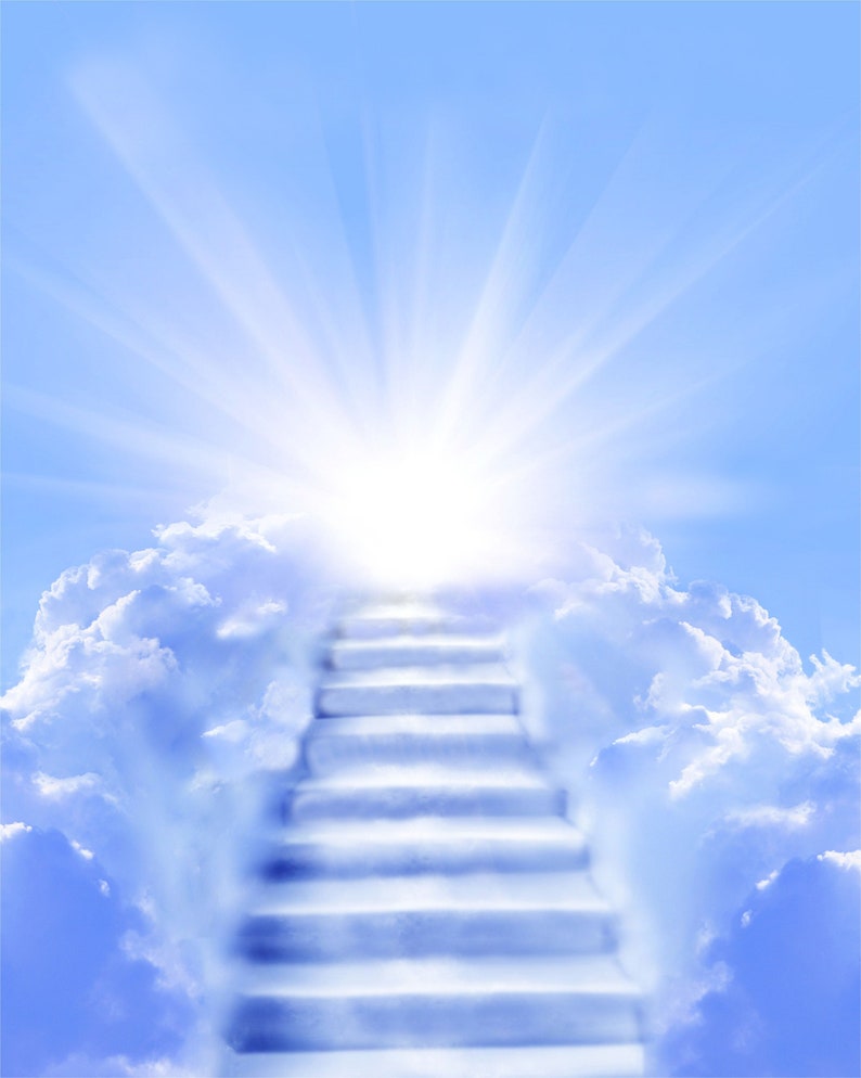 In Loving Memory PNG Stairs in Heaven Background Png - Etsy