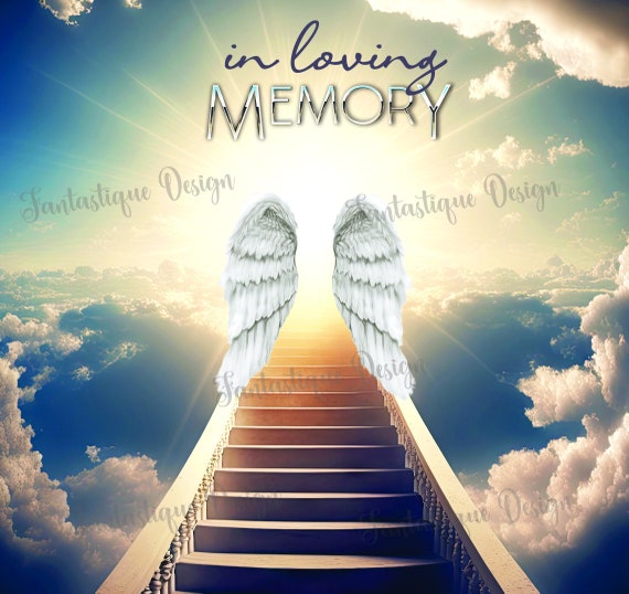 In Loving Memory PNG Memorial Background stairway to Heaven 