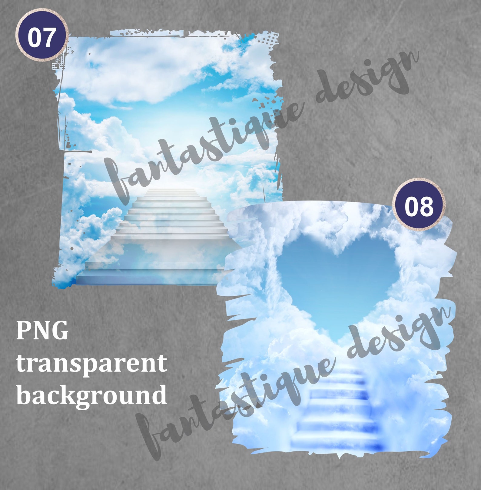Heaven Boder Heaven Background PNG Bundle, 12 Distressed Irregular Grunge Border ...
