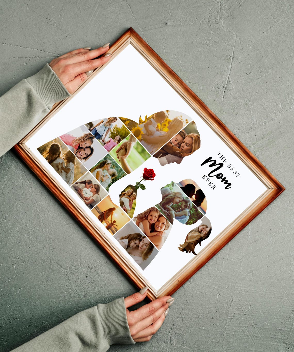 Mothers Day Photo Collage Canva Template, Mom Gift Idea, Drag and Drop ...