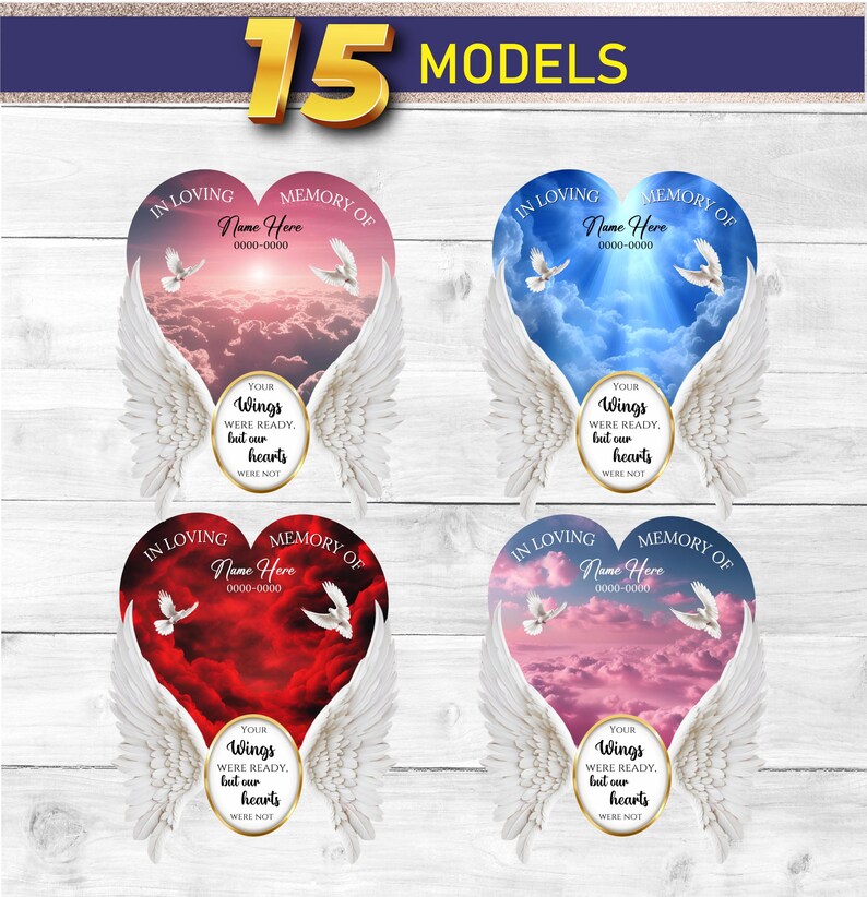 In Loving Memory Shirt Design Template, 15 EDITABLE Heart Templates ...
