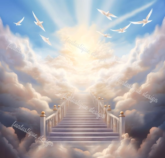 Memorial Background PNG Heaven Backdrop Design Rest in Peace 