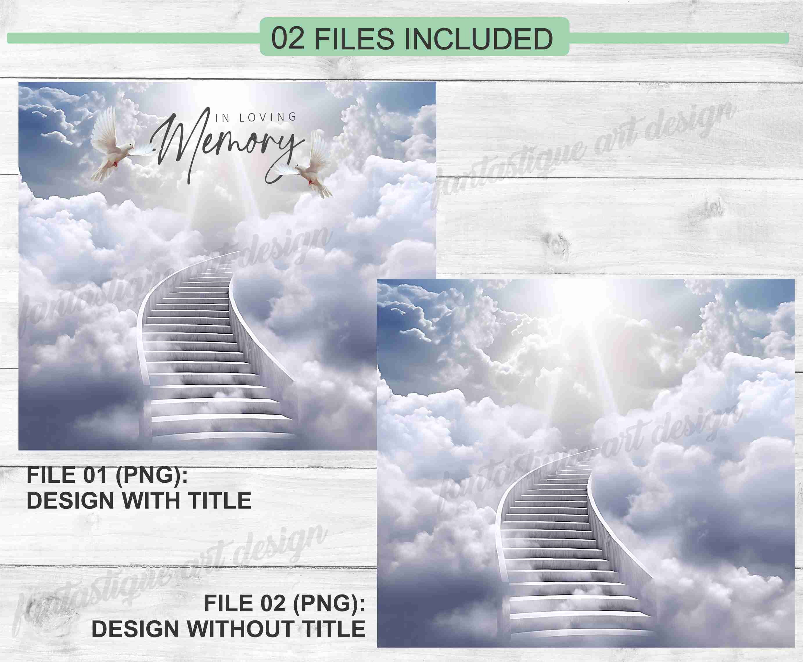 In Loving Memory PNG Memorial Background stairway to Heaven 