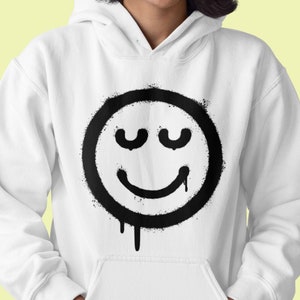 Smiley Face SVG Bundle | Graffiti Style, DIY Faces (Digital File) image 2