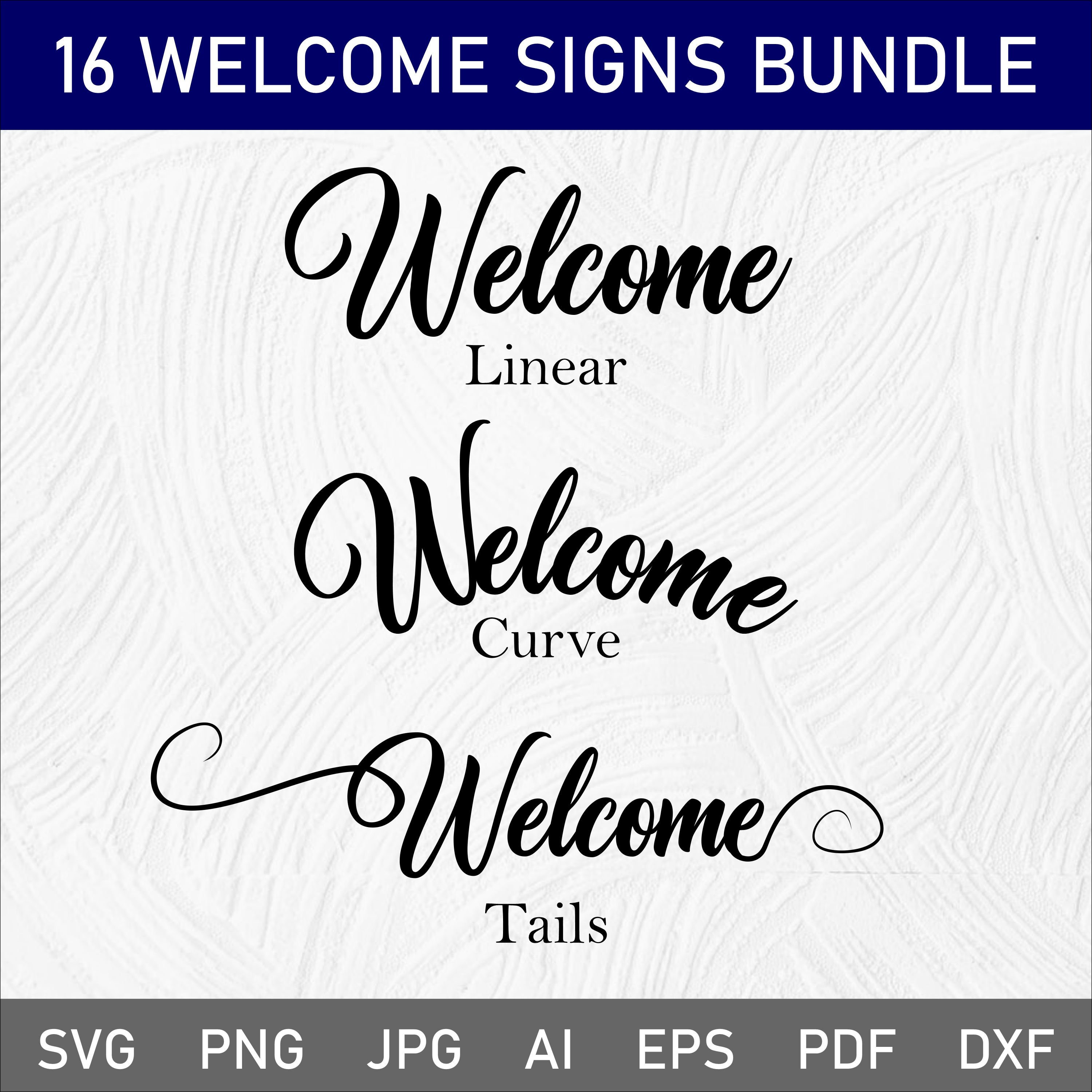 Welcome Sign Svg File To Cricut Laser Cut File Welcome Home Etsy Uk