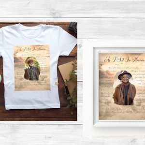 Memorial Poem PNG, in Loving Memory Photo Template, Vintage, as I Sit ...