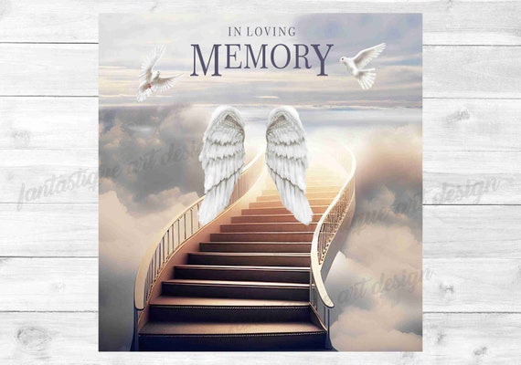 In Loving Memory PNG Memorial Background stairway to Heaven 