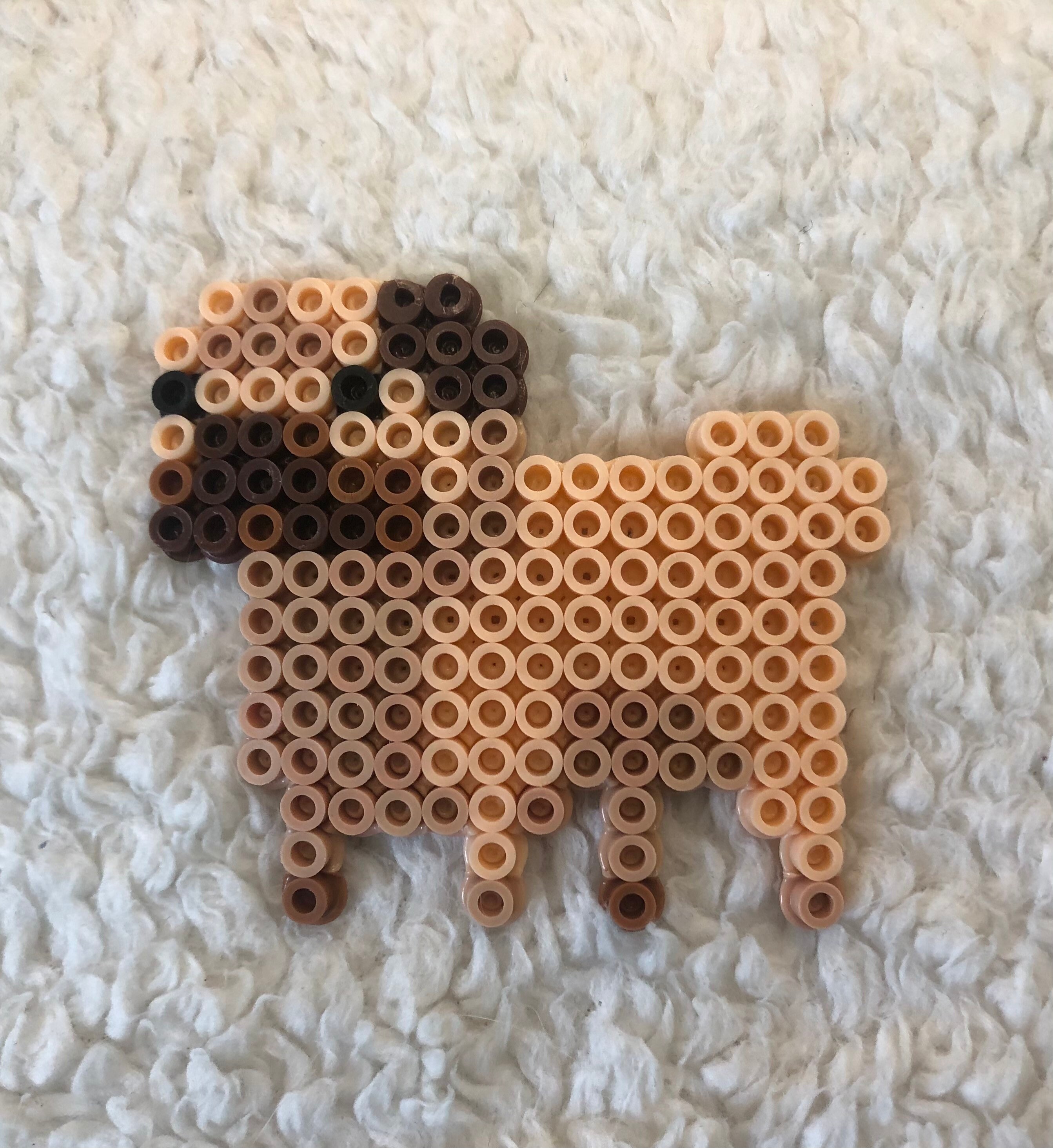Cute Puppy Sprites Perler Bead Art Golden Retriever Etsy Canada