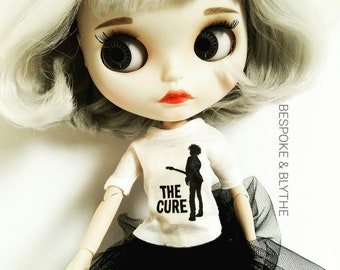 Blythe Long Sleeve T-Shirt THE CURE,Petite Blythe TShirt,Middie Blythe Dresses,Licca Tshirt,Blythe,Blythe Fashion,Blythe Clothing,Blythe Tee