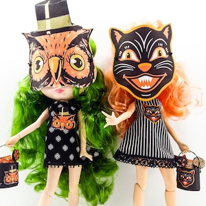 Blythe Halloween Cat Costume FREAKING MEOWT,Blythe Dress,Blythe  Dresses,Blythe  Outfit,Blythe Fashion,Blythe Dresses,Blythe,Blythe Clothes
