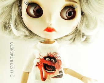 Blythe Short Sleeve T-Shirt: Animal Print Doll Clothing
