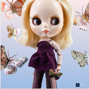Blythe MADAME BUTTERFLY OUTFIT Blythe Outfit,Blythe, Blythe Dress, Blythe Stockings, Blythe Skirt, Blythe Wardrobe, Blythe Fashion, Blythe S