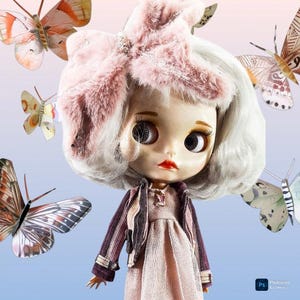 Blythe MADAME BUTTERFLY OUTFIT Blythe Outfit,Blythe, Blythe Dress, Blythe Stockings, Blythe Skirt, Blythe Wardrobe, Blythe Fashion, Blythe S