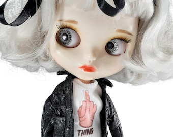 Blythe Langarm-T-Shirt BE AFRAID Blythe-T-Shirt, Petite Blythe-T-Shirt, Middie Blythe-Kleider, Licca-T-Shirt, Blythe-Mode, Blythe-Kleidung