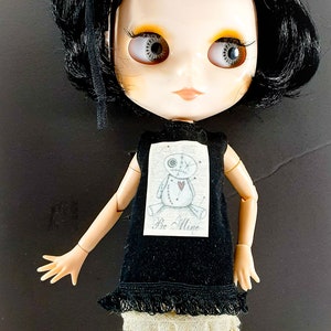 Blythe VOODOO DRESS,Blythe Doll dress,Blythe Doll Clothing,Blythe Customized Outfits,Blythe Fashion,Blythe Dresses,Blythe,Blythe Clothes