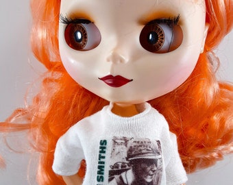 Blythe Short Sleeve T-Shirt MEAT is MURDER,Petite Blythe TShirt,Middie Blythe Dresses,Licca Tshirt,Blythe,Blythe Fashion,Blythe Clothing