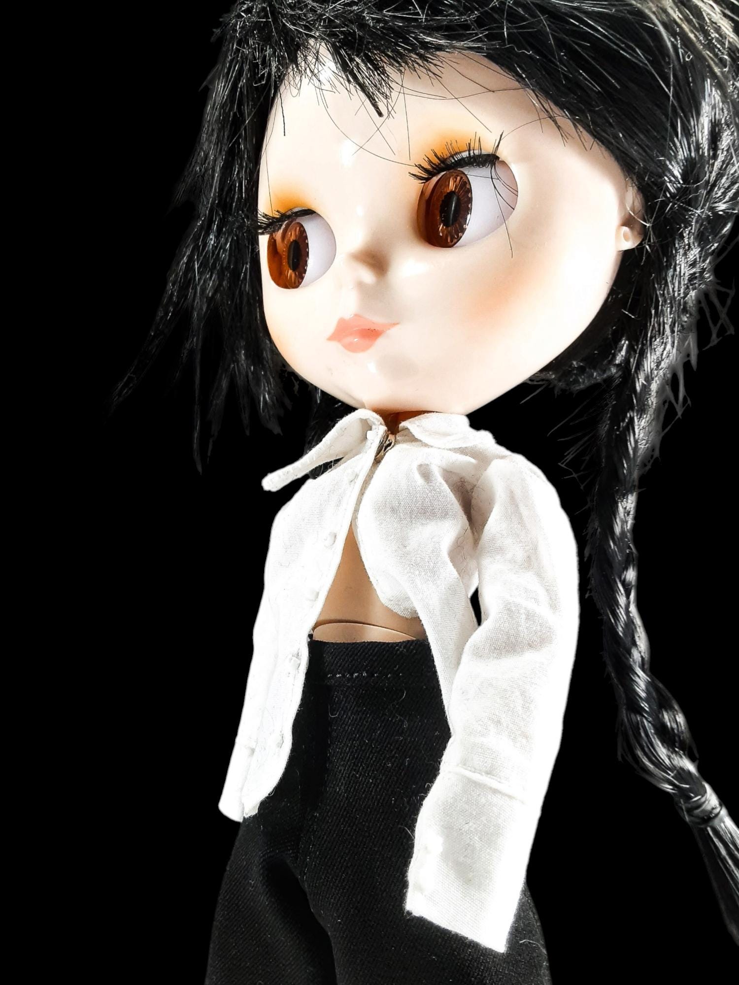 Blythe Wednesday Addams Collection CHECKERBOARD VEST Set,blythe Fashion