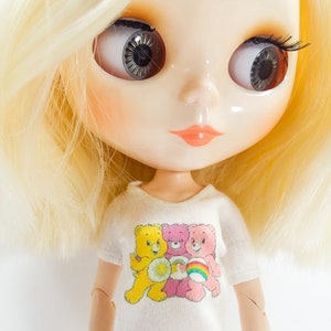 Blythe Long Sleeve T-Shirt CARE BEAR FRIENDS, Petite Blythe TShirts,Middie Blythe Tshirt,Licca Tee,Blythe Fashion,Blythe Clothes